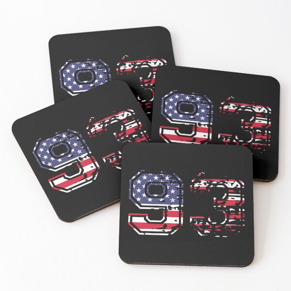 Item preview, 93 American football number USA ninety-three designed and sold by Proud Pro Gifts.