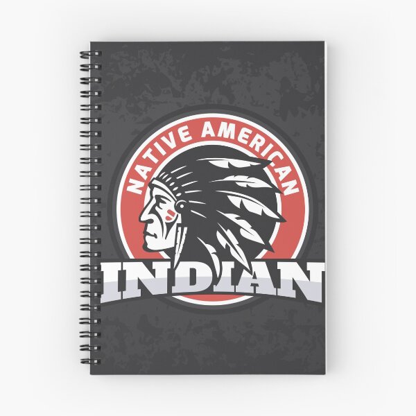 Item preview, Round American Indian logo on dark grunge background designed and sold by yourworldusa.