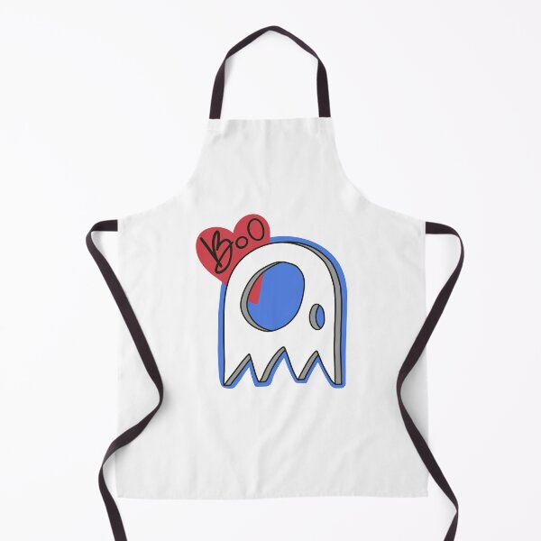 Item preview, Boo 3D Ghost with a Lovehart and Blue Background designed and sold by marie-inks.