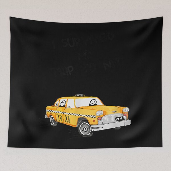 Item preview, I Survived My Trip to NYC Funny Cab Driver Passenger in Taxi designed and sold by zebedeenefert.