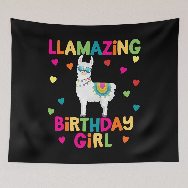 Item preview, Llama Birthday Party LLamazing Rainbow Hearts Gift designed and sold by SkylerKason.
