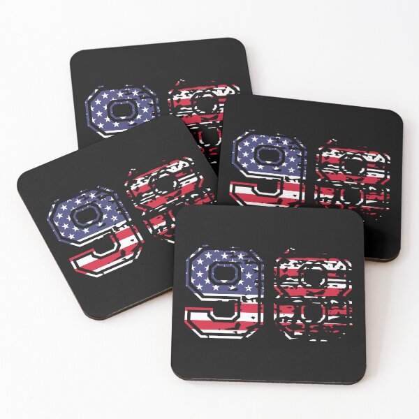 Item preview, 98 American football number USA ninety-eight designed and sold by Proud Pro Gifts.