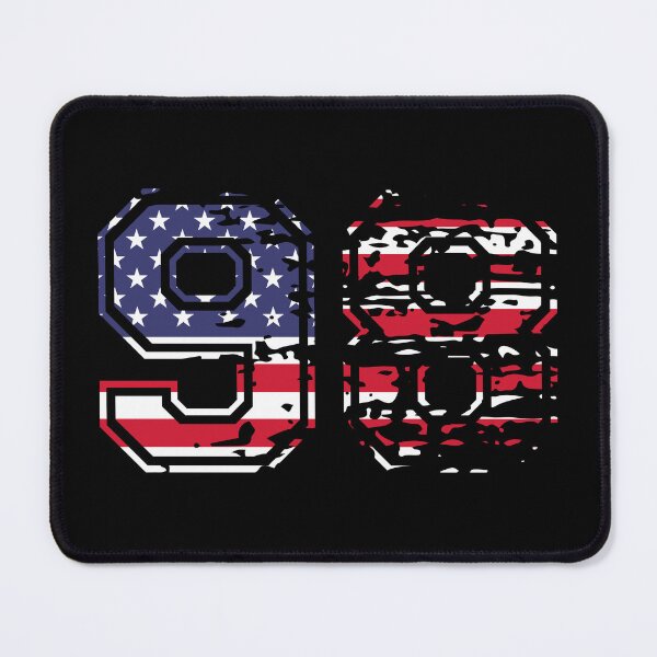 Item preview, 98 American football number USA ninety-eight designed and sold by Proud Pro Gifts.