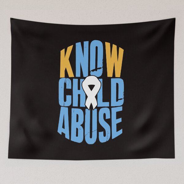 Item preview, No Child Abuse Prevention Awareness Month April Blue Ribbon designed and sold by TomGiantDesigns.