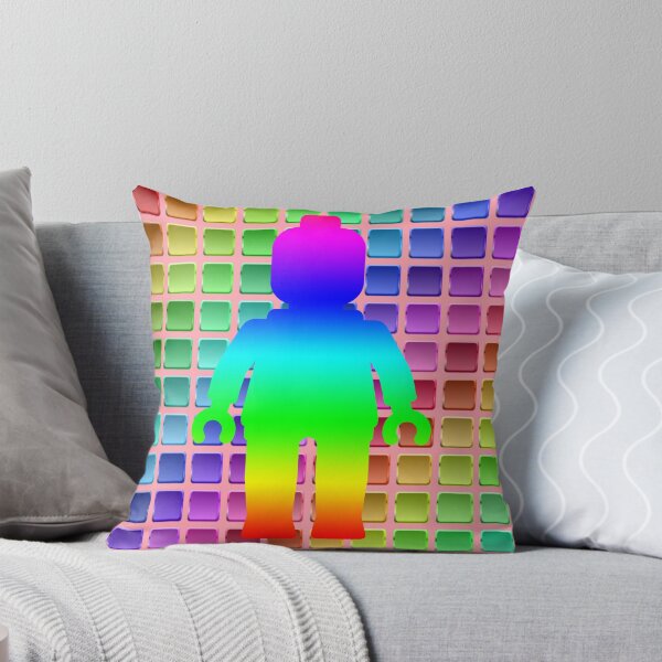 Item preview, Rainbow Minifig in Front of Buttons designed and sold by ChilleeW.