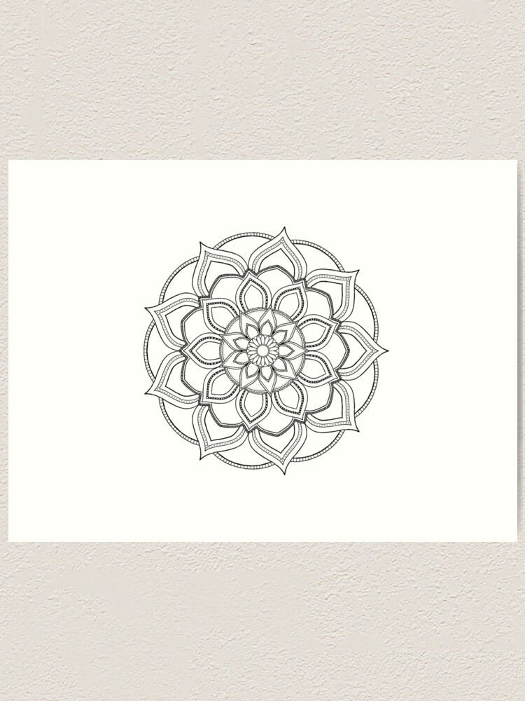 How to Draw a Mandala Step by Step | Lightly Sketch | Mono