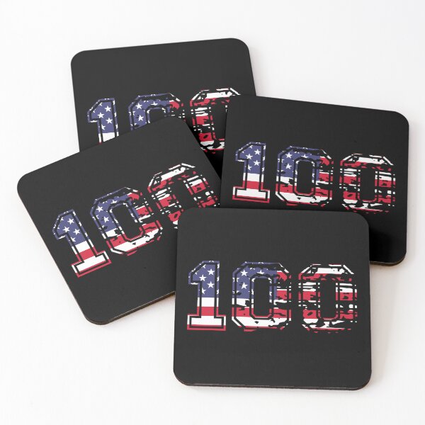 Item preview, 100 American football number USA one hundred designed and sold by Proud Pro Gifts.