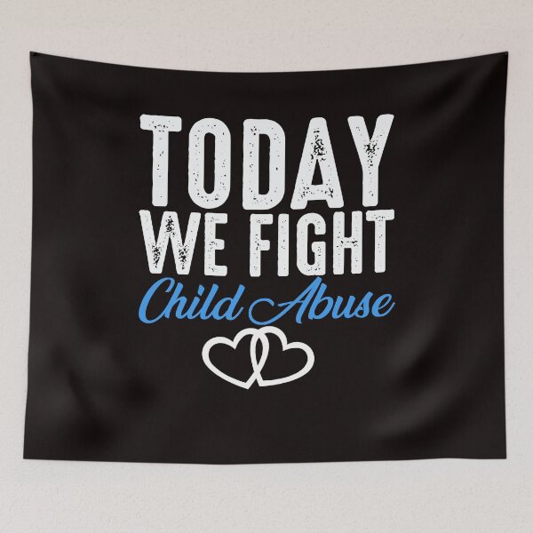 Item preview, Fight Child Abuse Prevention Month April Blue Ribbon Support designed and sold by TomGiantDesigns.