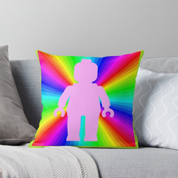 Item preview, Pink Minifig in front of Rainbow designed and sold by ChilleeW.