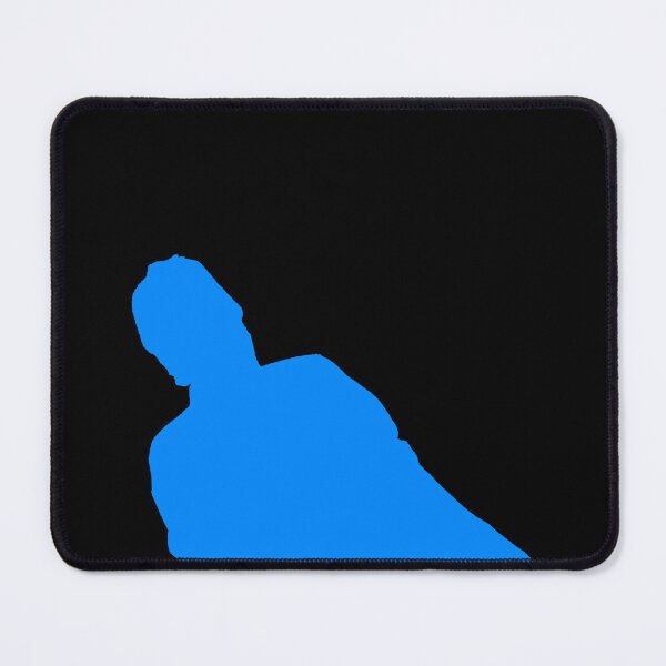 Item preview, Teachurb Leaning Left Crooked Shadow Silhouette Gamer Brand Streamer Blue designed and sold by TeachUrb.