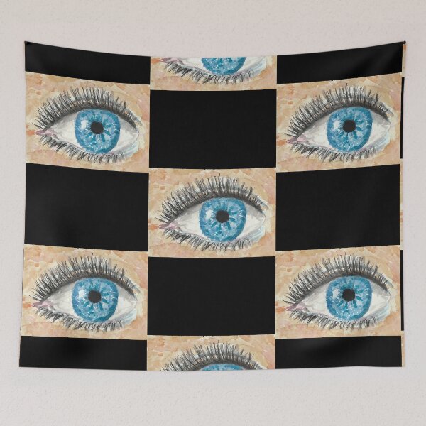 Item preview, Pintura de acuarela de ojos azules designed and sold by DaleMorgan9193.