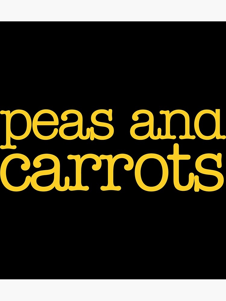 "Forrest Gump Peas And Carrots Sticker" Poster for Sale by oirakct