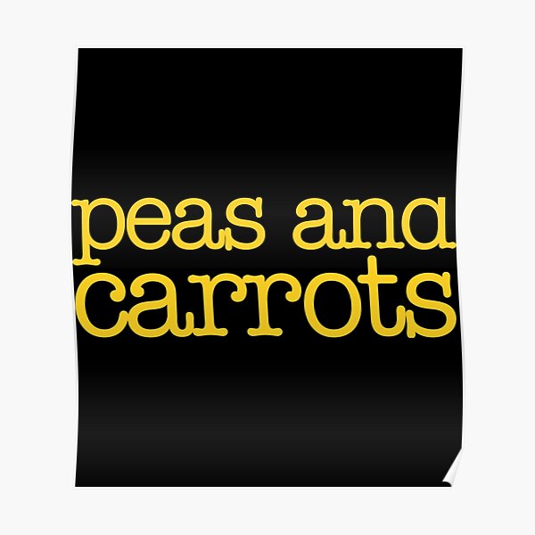 "Forrest Gump Peas And Carrots Sticker" Poster for Sale by oirakct