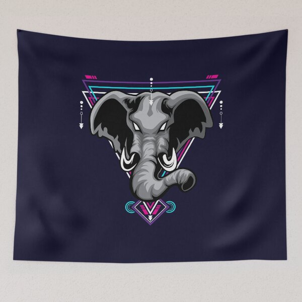 Item preview, Elephant Head Sacred Geometry designed and sold by simplife-art.