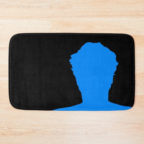 Item preview, Teachurb Messy Hair Silhouette Gamer Brand Streamer Blue designed and sold by TeachUrb.