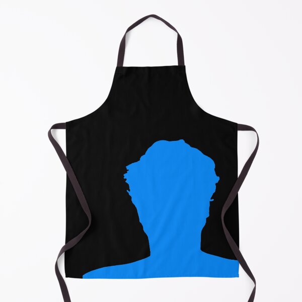 Item preview, Teachurb Messy Hair Silhouette Gamer Brand Streamer Blue designed and sold by TeachUrb.