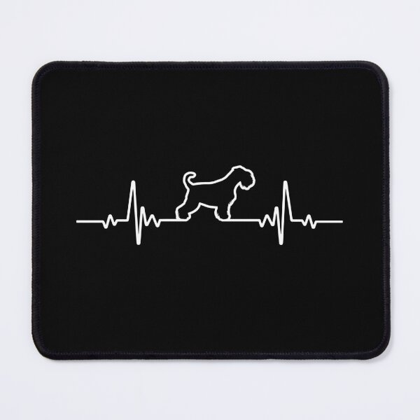 Item preview, Minimalist Heartbeat Miniature Schnauzer designed and sold by More Cute Dogs.