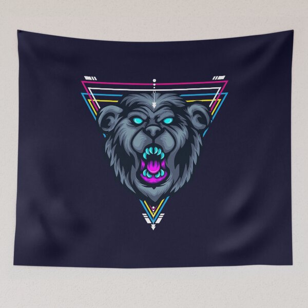 Item preview, Bear Sacred Geometry Illustration designed and sold by simplife-art.