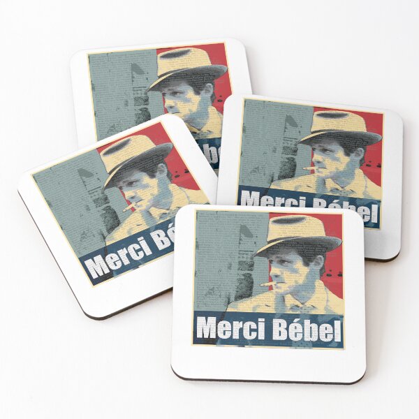 Item preview, Merci Bébel T-shirt in memory of French actor designed and sold by Rachelle0Utz.