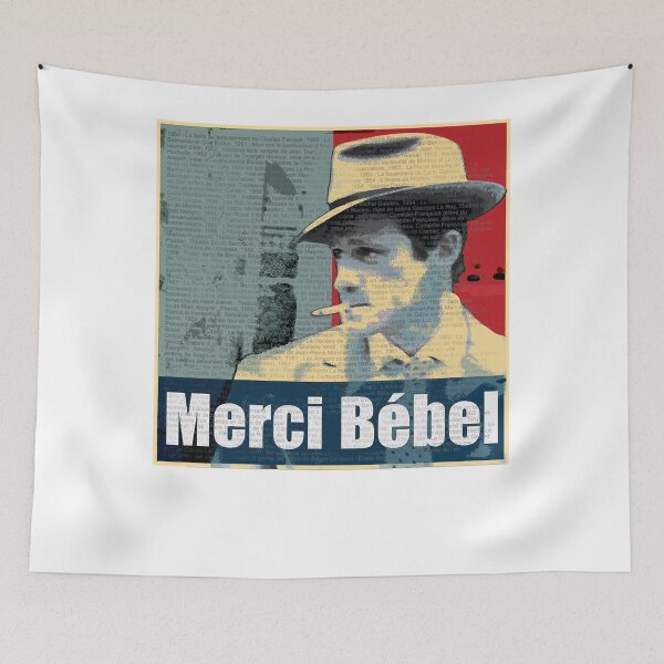 Item preview, Merci Bébel T-shirt in memory of French actor designed and sold by Rachelle0Utz.