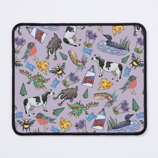 Item preview, Wisconsin State Symbols Pattern designed and sold by Leslie Peterson.