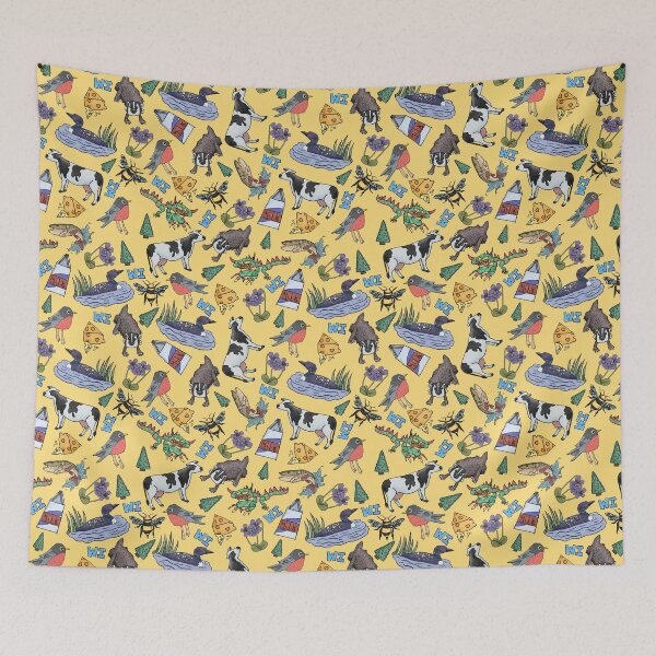 Item preview, Wisconsin State Symbols Pattern designed and sold by Leslie Peterson.