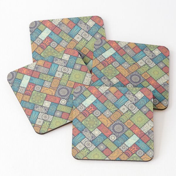 Item preview, Turquoise green and orange Portuguese tile designed and sold by anisbbmbrush.
