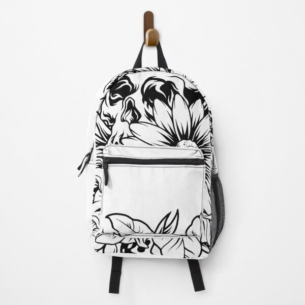 Item preview, skull with flowers and snakes silhouette designed and sold by Proud Pro Gifts.
