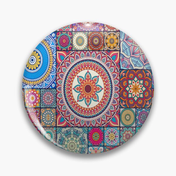 Item preview, Copy of Turquoise green and orange Portuguese tile designed and sold by anisbbmbrush.