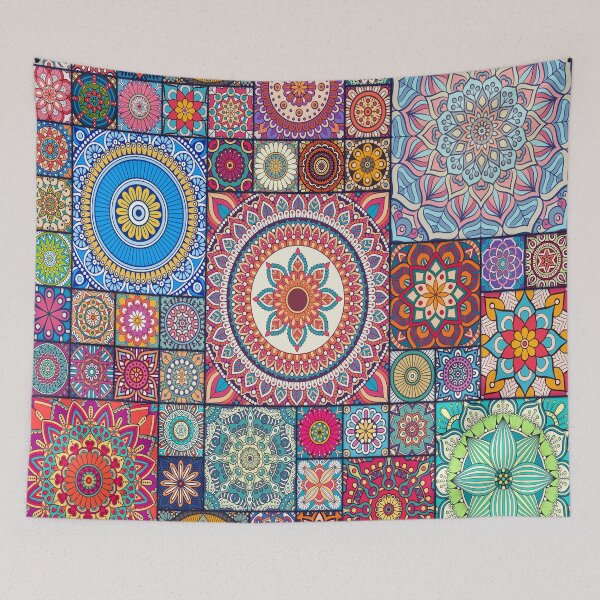 Item preview, Copy of Turquoise green and orange Portuguese tile designed and sold by anisbbmbrush.