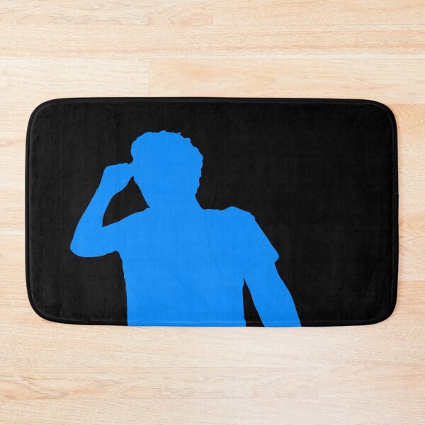 Item preview, Teachurb Black and Blue Sitting Looking Left Shadows Arms Open Silhouette Gamer Brand Streamer Blue designed and sold by TeachUrb.