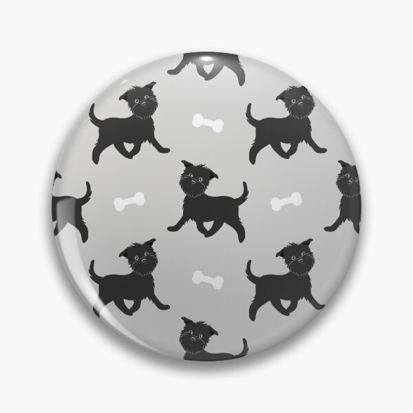 Item preview, Cute Affenpinscher Dog - Gray background designed and sold by Lulupainting.