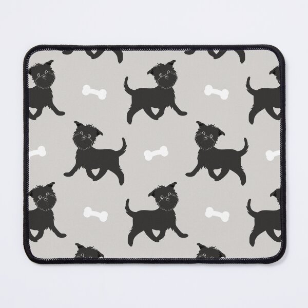 Item preview, Cute Affenpinscher Dog - Gray background designed and sold by Lulupainting.