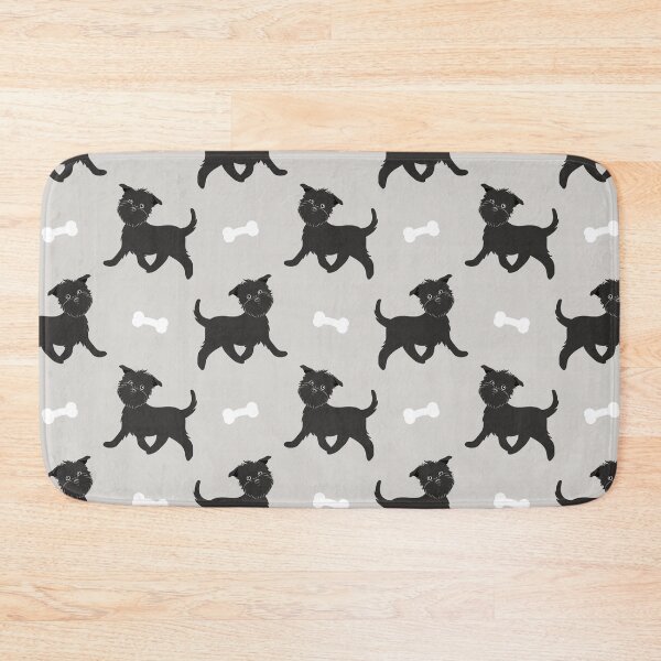Item preview, Cute Affenpinscher Dog - Gray background designed and sold by Lulupainting.