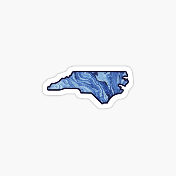 NC Blue Marble Sticker
