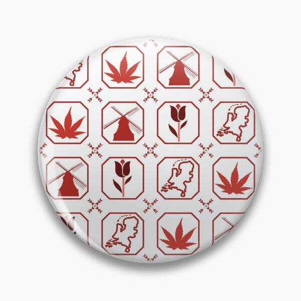 Item preview, Red Holland Tulip Windmill Weed Netherlands designed and sold by FunForShop.