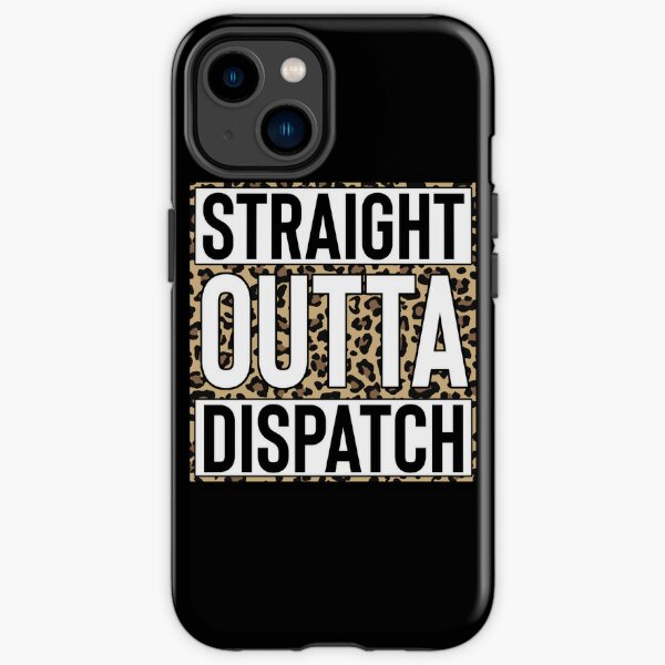 Straight Outta Dispatch Leopard Print 911 Dispatcher llama