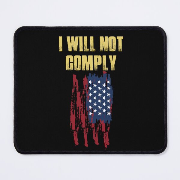 Item preview, Vintage I will not comply Bold Typography designed and sold by X-Trends.