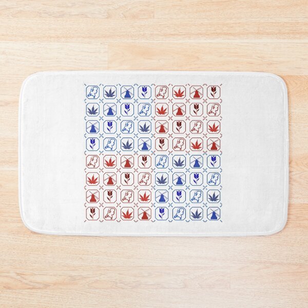 Item preview, Blue and Red Holland Tulip Windmill Weed Netherlands designed and sold by FunForShop.