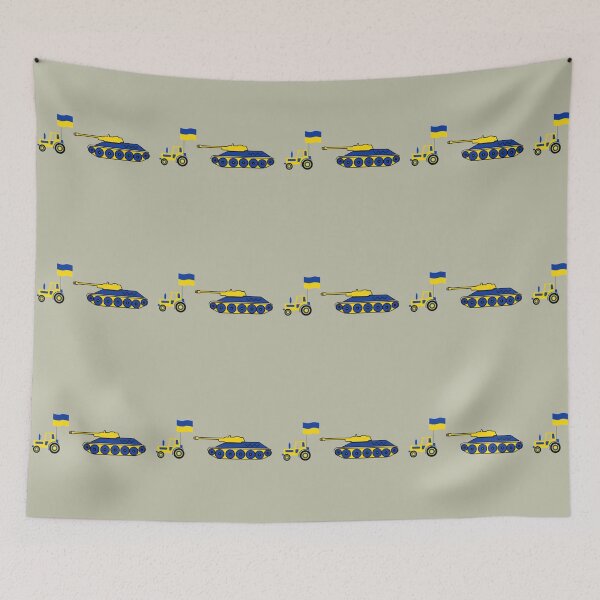 Item preview, Funny Ukraine Farmer Tractor Stealing A Russian Tank Meme designed and sold by DavidsonHello.