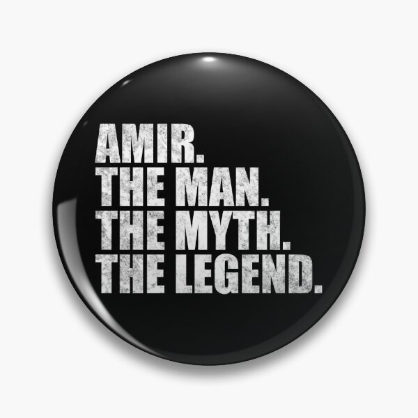 Item preview, Amir Name Amir The Man The Myth The legend designed and sold by Teelogic.
