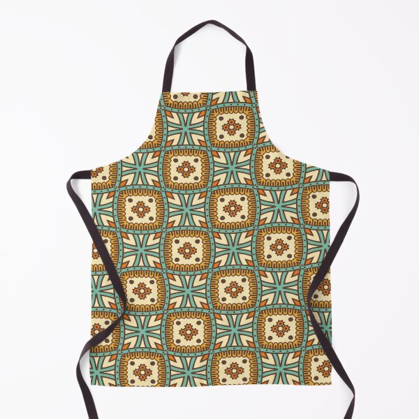 Item preview, Colorful brown and green   Traditional  Portuguese tile designed and sold by anisbbmbrush.