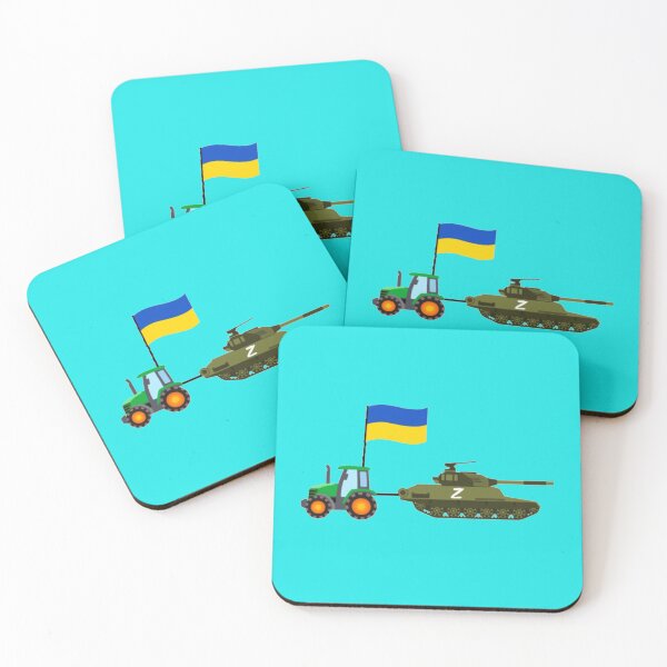 Item preview, Ukrainian Tractor Pulling A Russian Tank Ukraine Flag designed and sold by DavidsonHello.