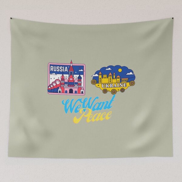 Item preview, Russia And Ukraine we want peace designed and sold by DavidsonHello.