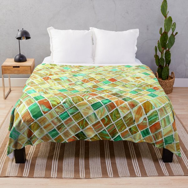 Item preview, Colorful yellow, orange, ocean green marble mosaic texture designed and sold by fowons.