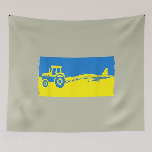 Item preview, Ukrainian Farmer Towing Russian Fighter designed and sold by DavidsonHello.