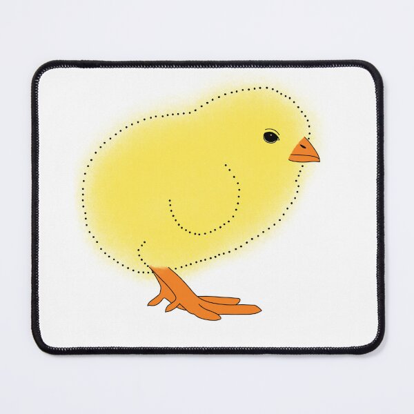 Item preview, Fluffy Yelllow Chick Polka Dots designed and sold by marie-inks.