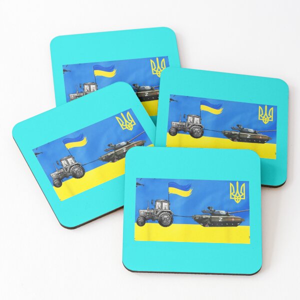 Item preview, Ukrainian tractor pulling a tank in farm funny funny designed and sold by DavidsonHello.