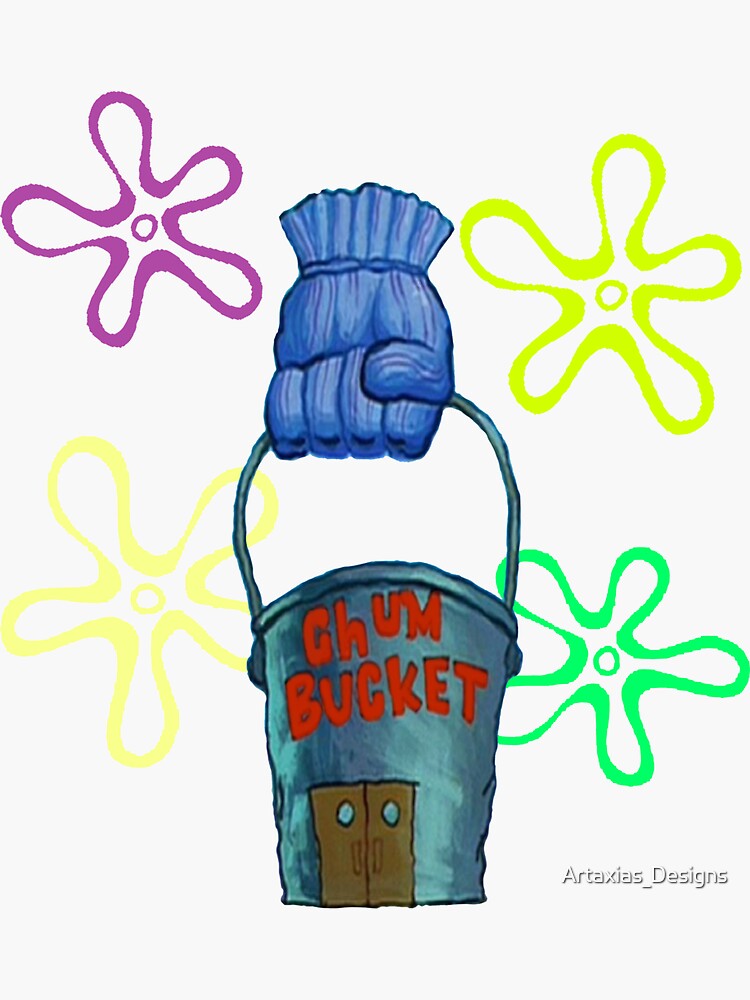 "Chum Bucket" Sticker for Sale by TonyAra Redbubble