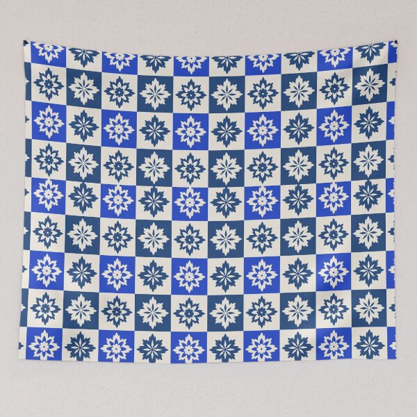 Item preview, Blue and white Portuguese tile art  designed and sold by anisbbmbrush.